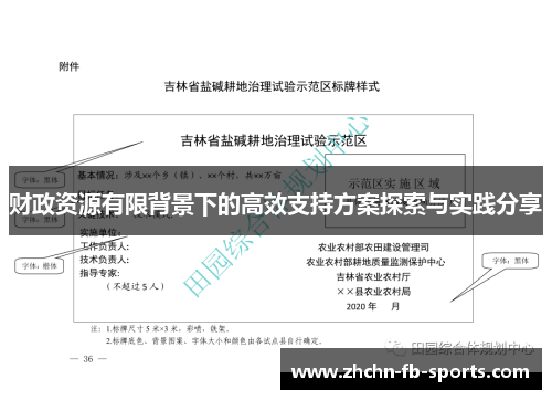 财政资源有限背景下的高效支持方案探索与实践分享